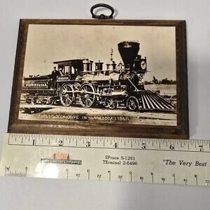 Mounted Steam Train Post Card by G&L Products‎